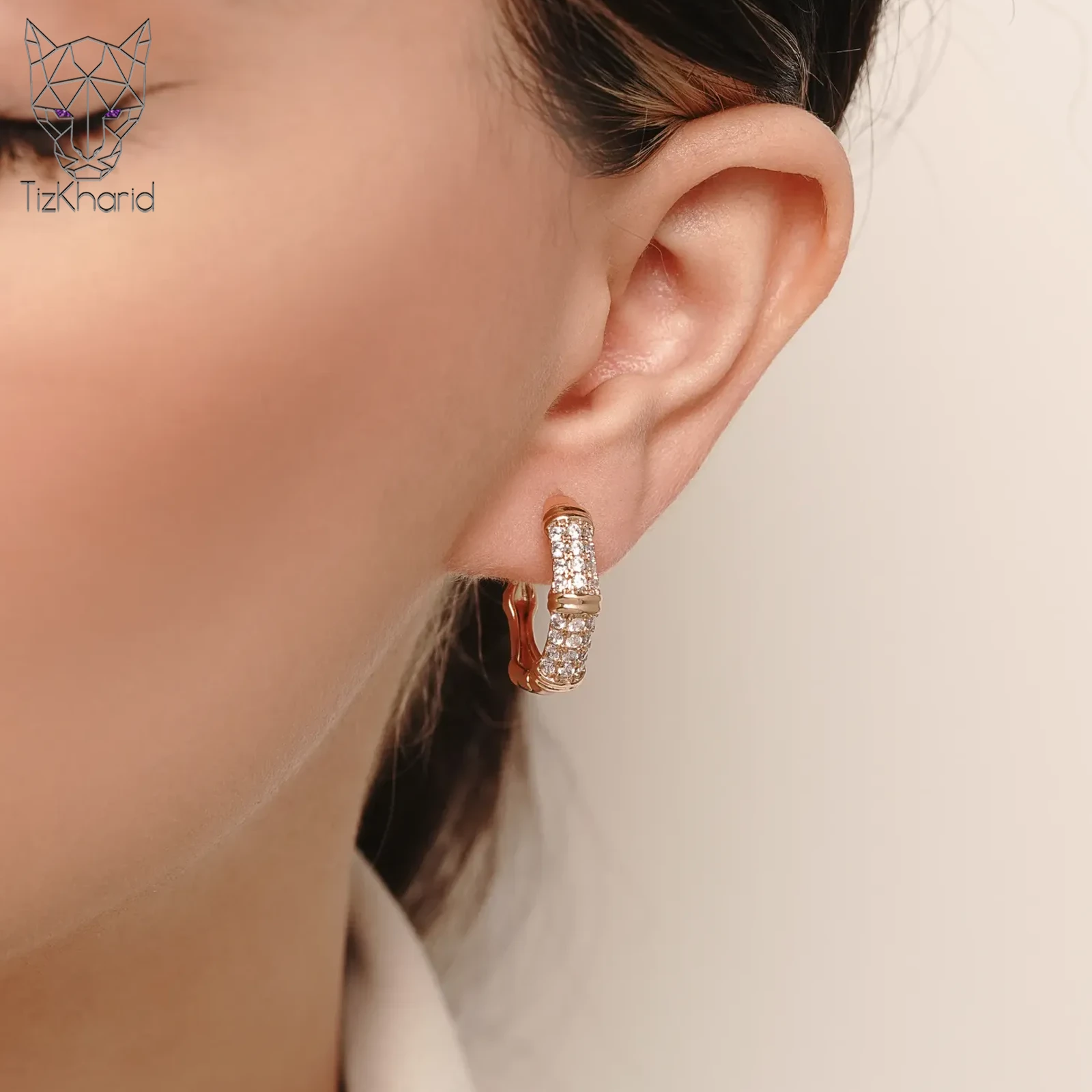 gold-tiffany-earring-full diamond xuping