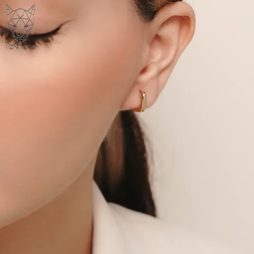 گوشواره مکعبی طرح ژوپینگ