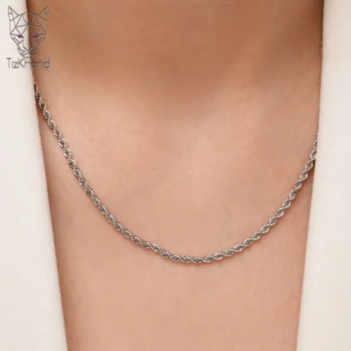 زنجیر طلایی مارپیچ 2.5 میلی متر ژوپینگ